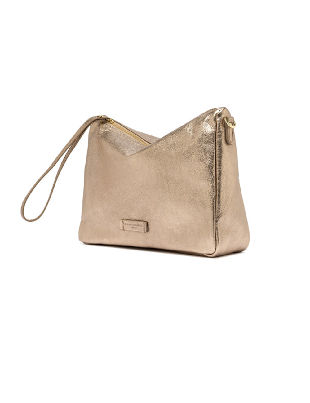 Borsa clutch Nora Pouch Mirage Gianni Chiarini oro metallico elegante