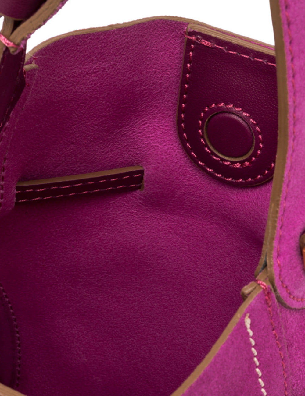 Borsa mini Sienna Desert Flower Gianni Chiarini in suede magenta vibrante