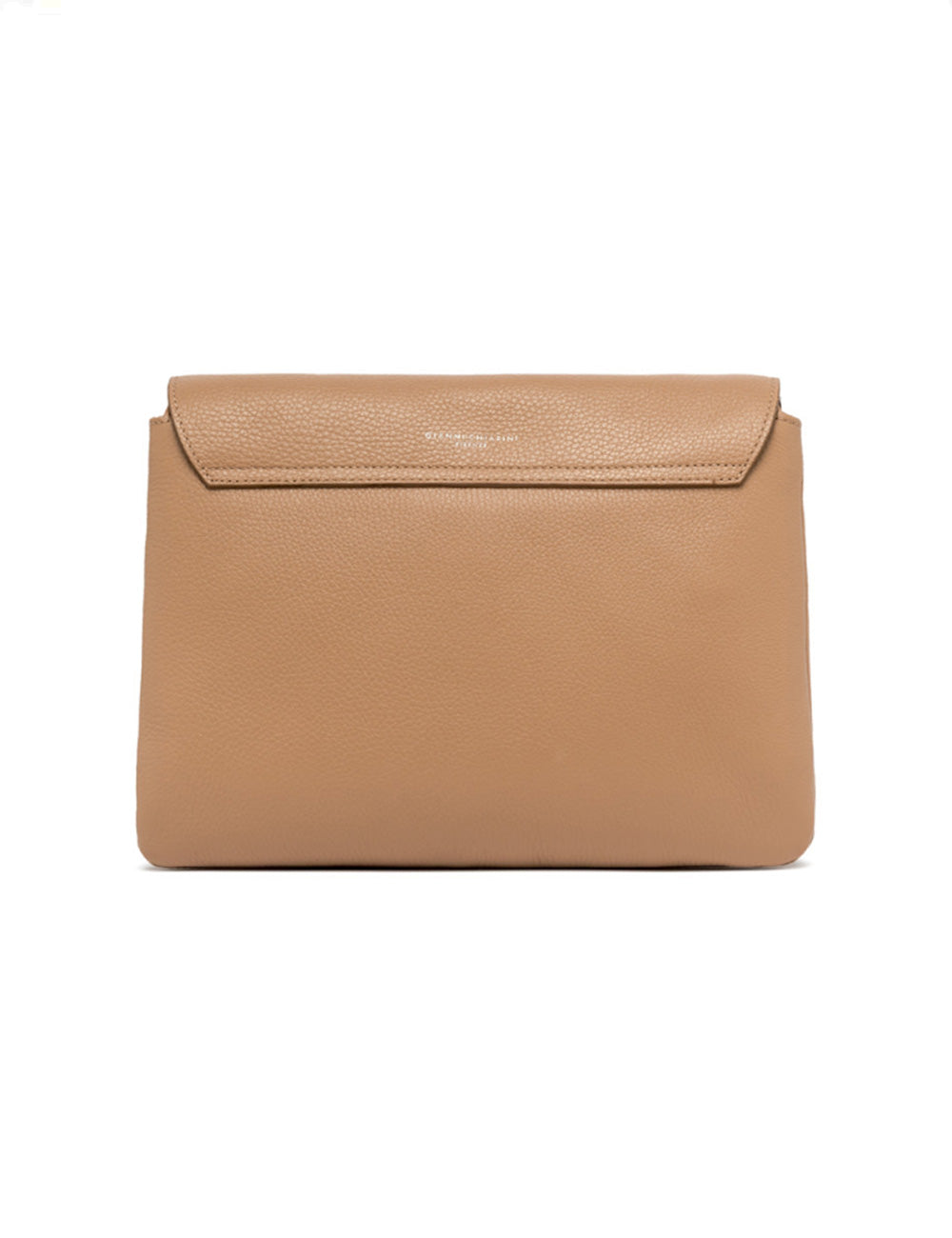 Borsa tracolla Gianni Chiarini Tracolla Three Clay in pelle tan con flap minimalista