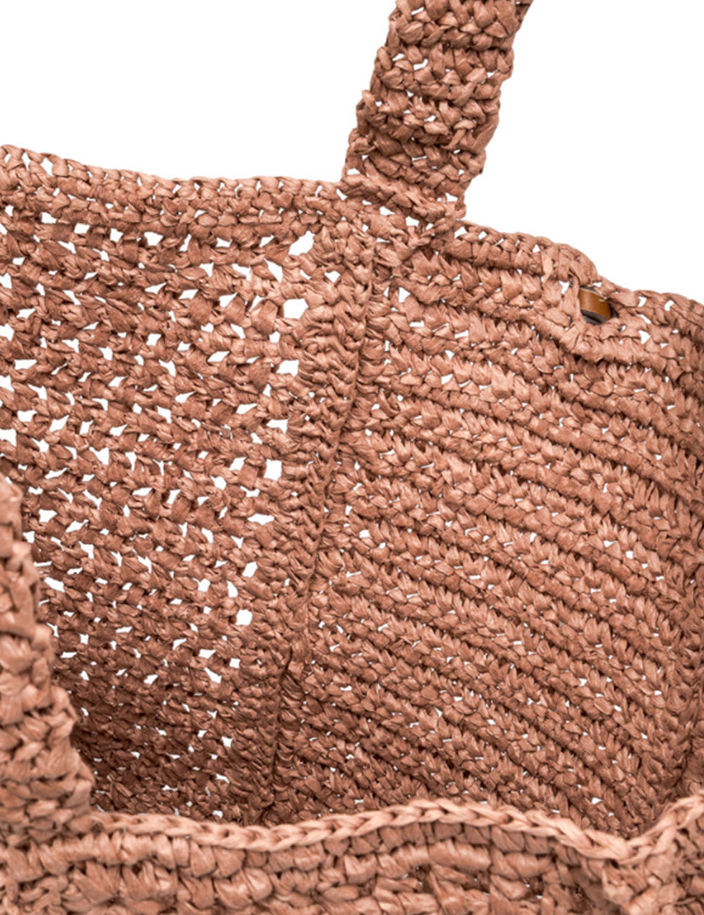 Borsa shopper Nefeli Blush Gianni Chiarini in paglia rosa cipria