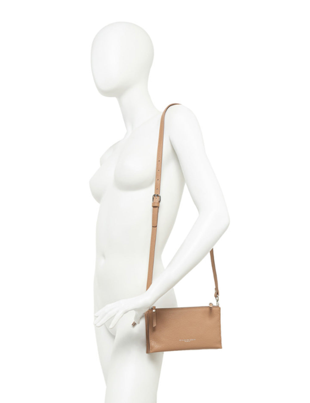 Borsa tracolla in pelle color clay Lucille di Gianni Chiarini, design minimalista