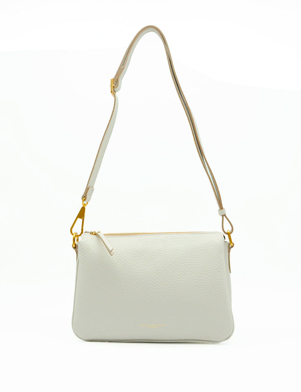 Borsa crossbody Brooke Sabbia Gianni Chiarini in pelle testurizzata sabbia con hardware dorato