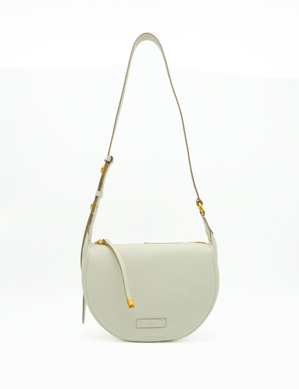 Borsa Charlotte Marble Gianni Chiarini in pelle avorio con hardware oro