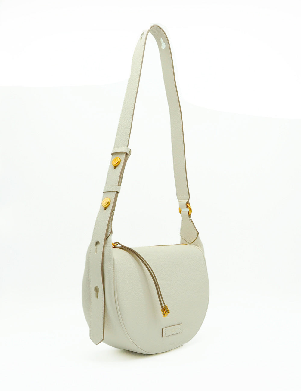 Borsa crossbody Charlotte Marble Gianni Chiarini in pelle avorio con hardware oro