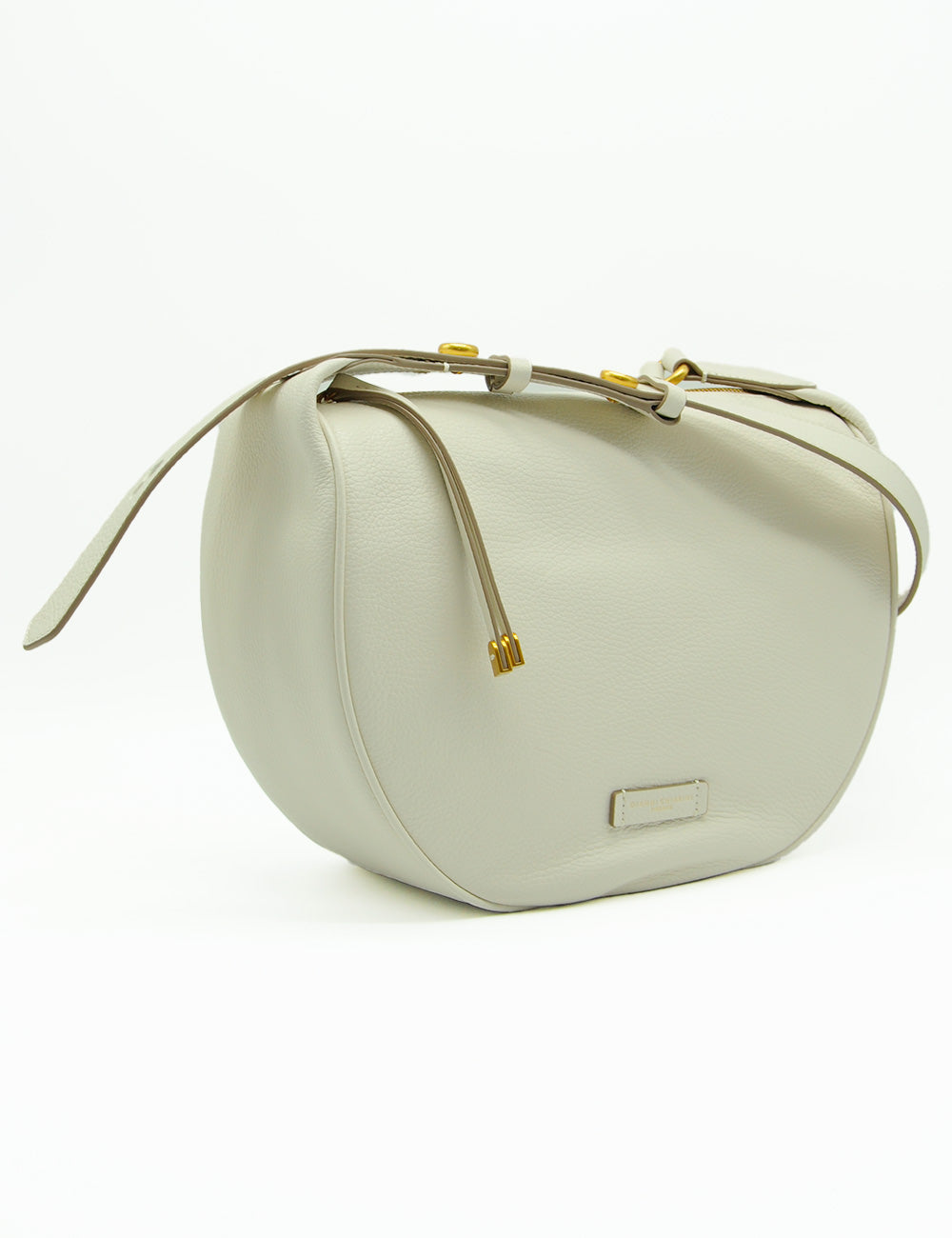 Borsa Charlotte Large Marble Gianni Chiarini, pelle avorio con hardware oro