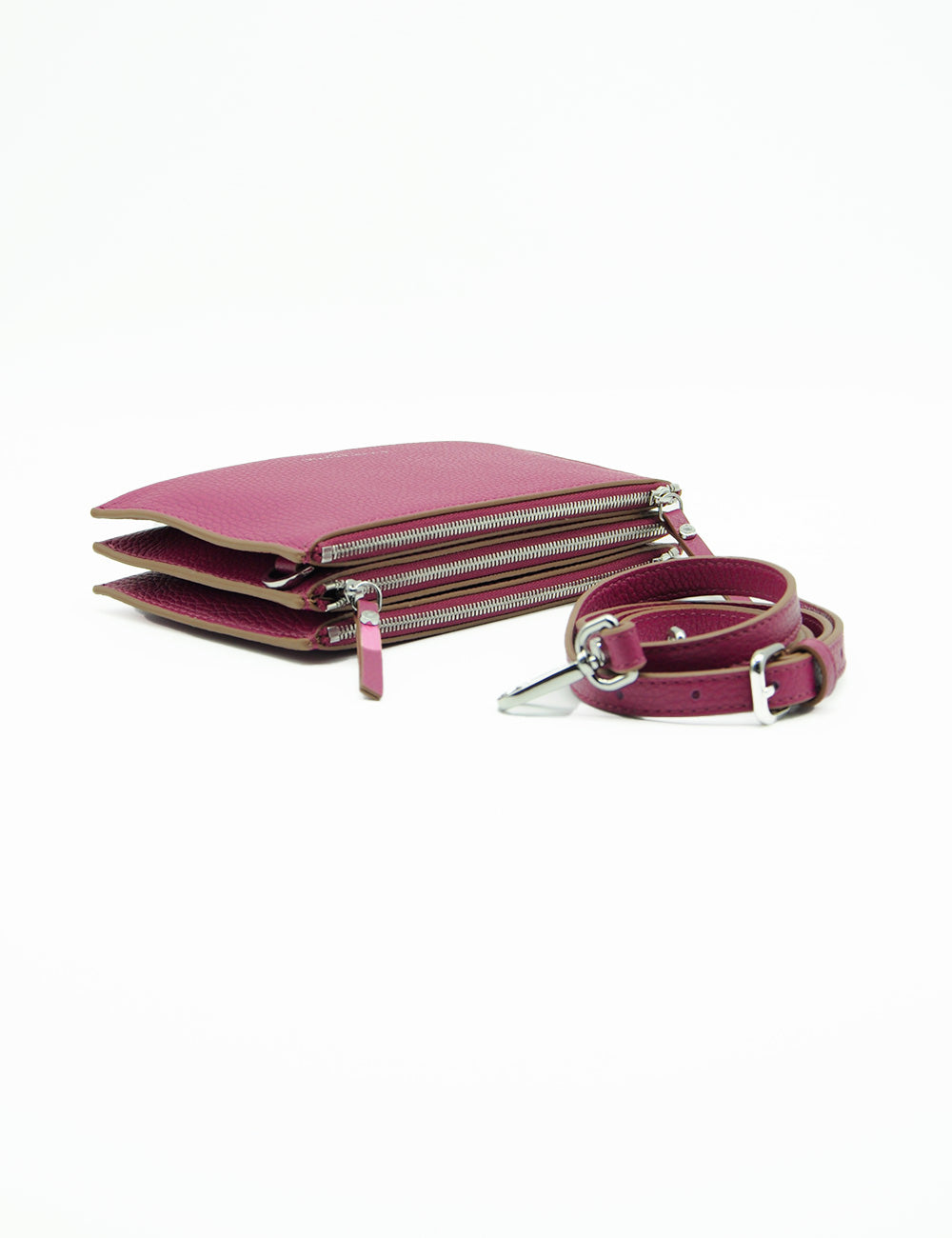 Borsa a tracolla Lucille Desert Flower Gianni Chiarini magenta cuoio elegante