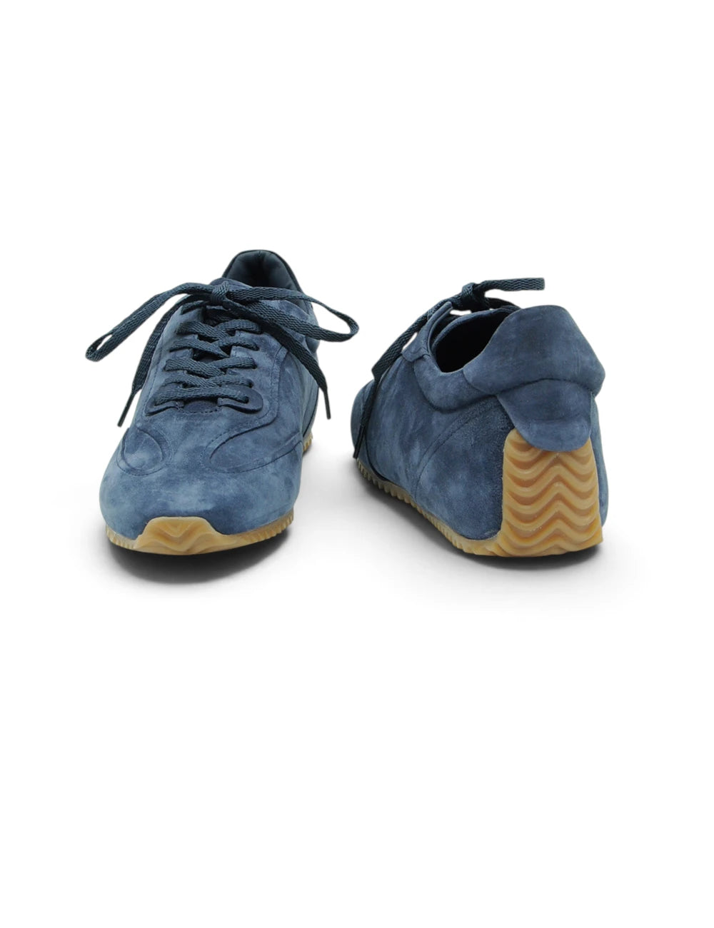 Sneaker jvam baxter atlantic blu con suola in gomma color senape e lacci abbinati