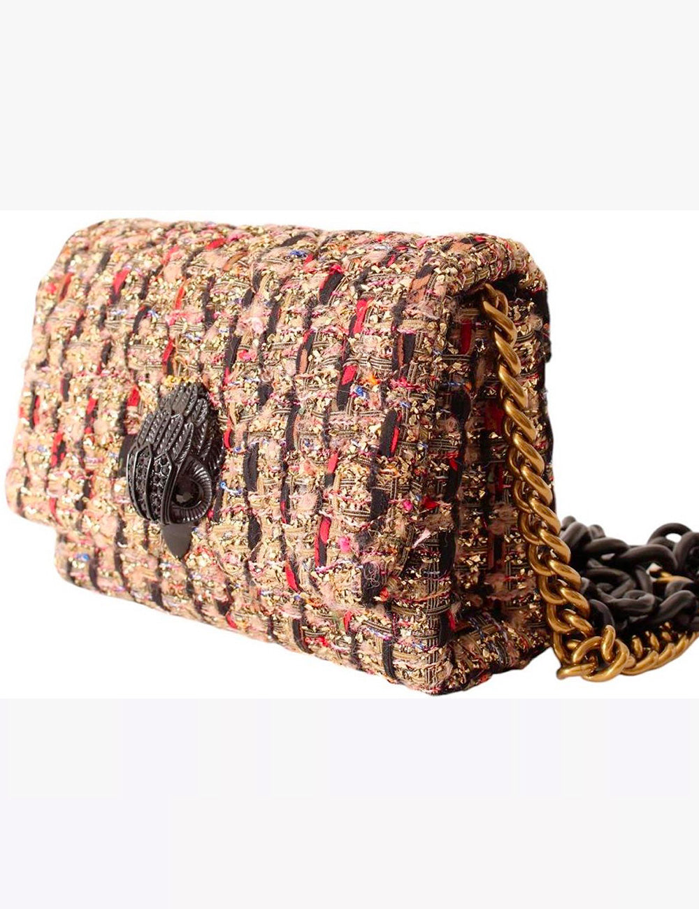 Kurt Geiger Tracolla Mini Fabric Kensington Gold