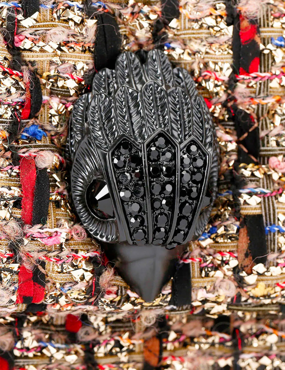 Kurt Geiger Tracolla Mini Fabric Kensington Gold