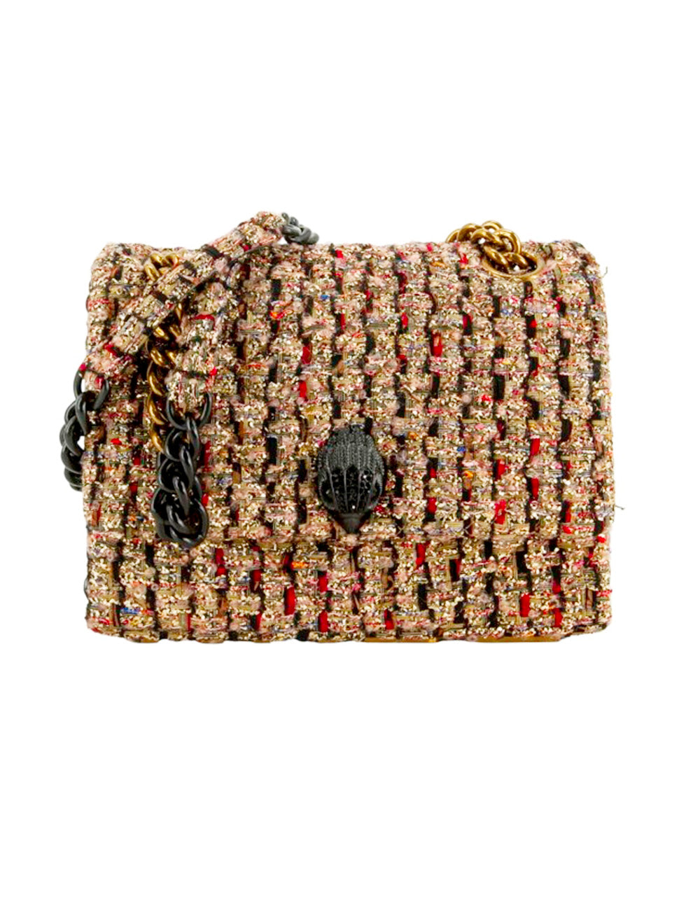 Kurt Geiger Tracolla Fabric Kensington Large Gold