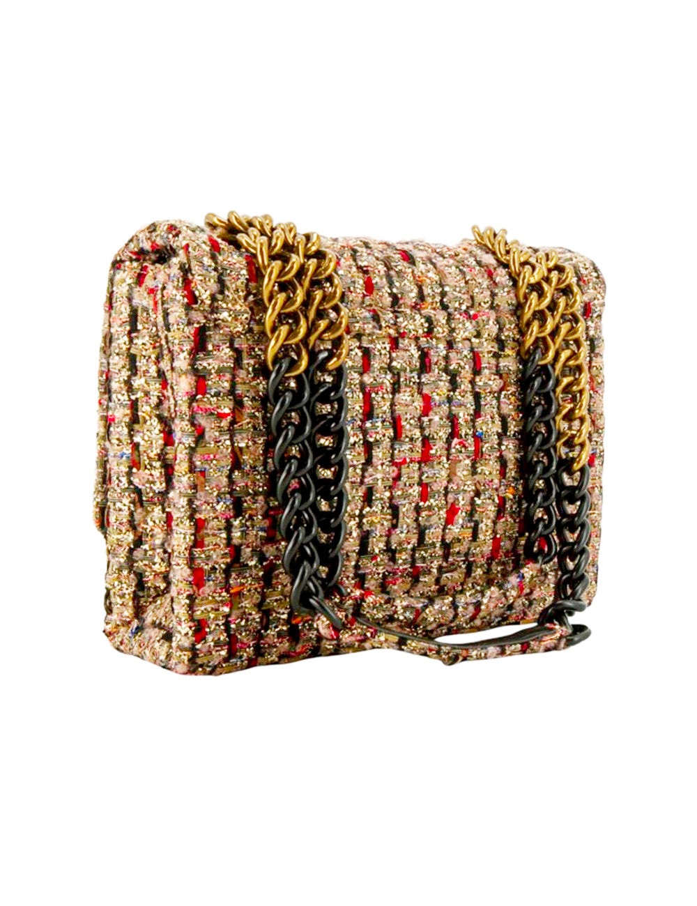 Kurt Geiger Tracolla Fabric Kensington Large Gold