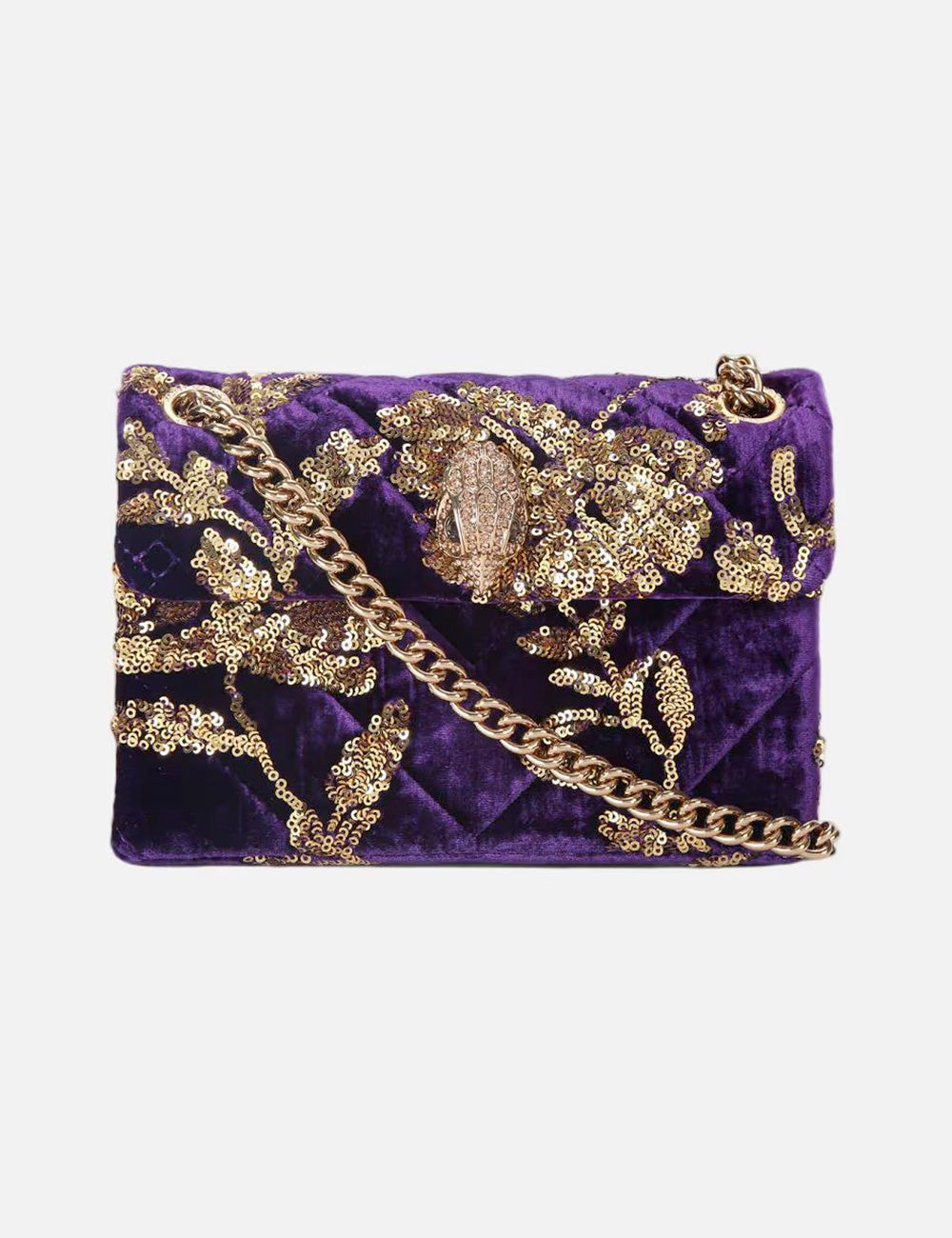 Kurt Geiger Tracolla Mini Kensington Velvet Purple