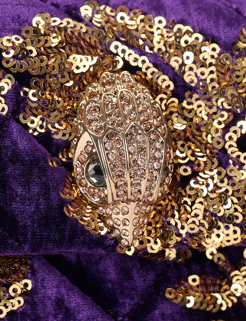 Kurt Geiger Tracolla Mini Kensington Velvet Purple