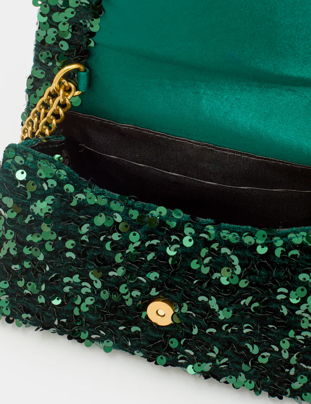 Nalì Tracolla Mara Paillettes Verde