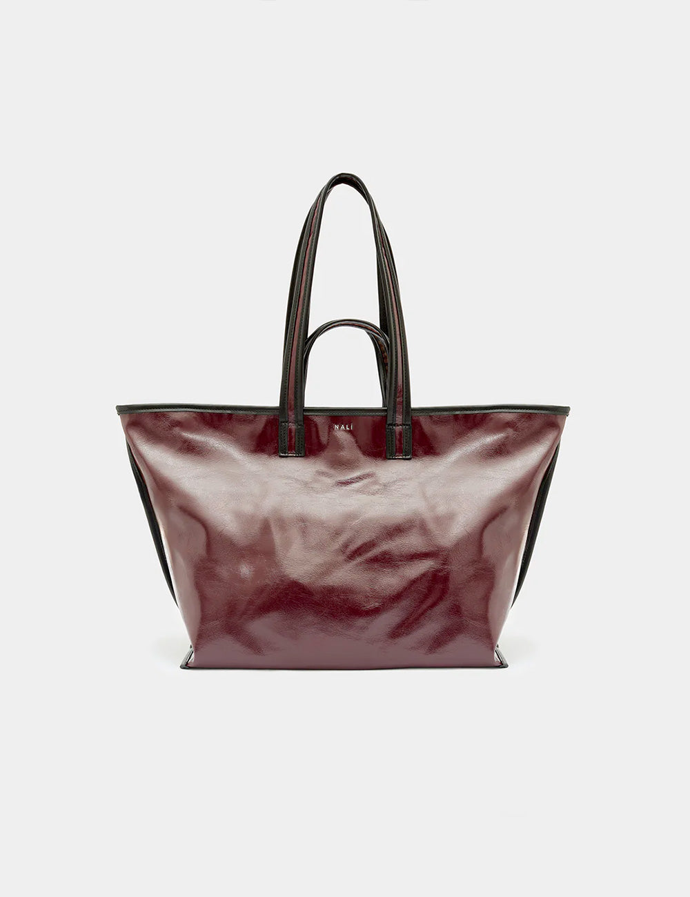 Nalì A Spalla Kasia Check Double Bordeaux