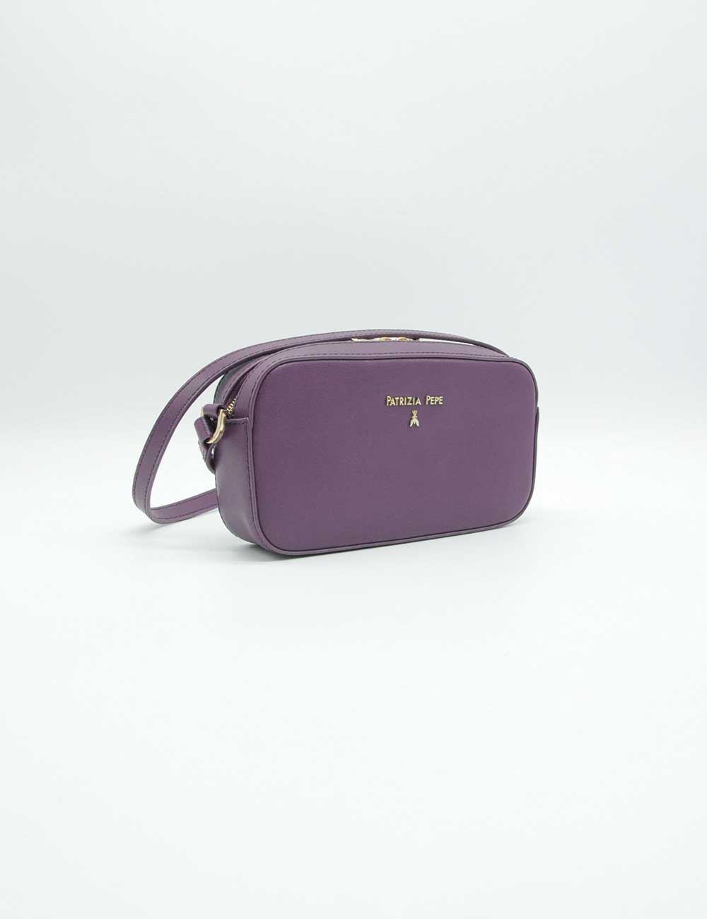 Patrizia Pepe Futuristic Purple Shoulder Bag