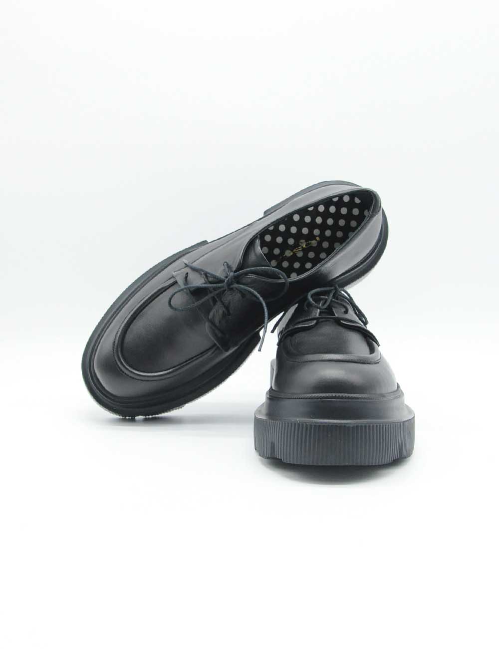 Chaussures à lacets Tosca Blu noires latines
