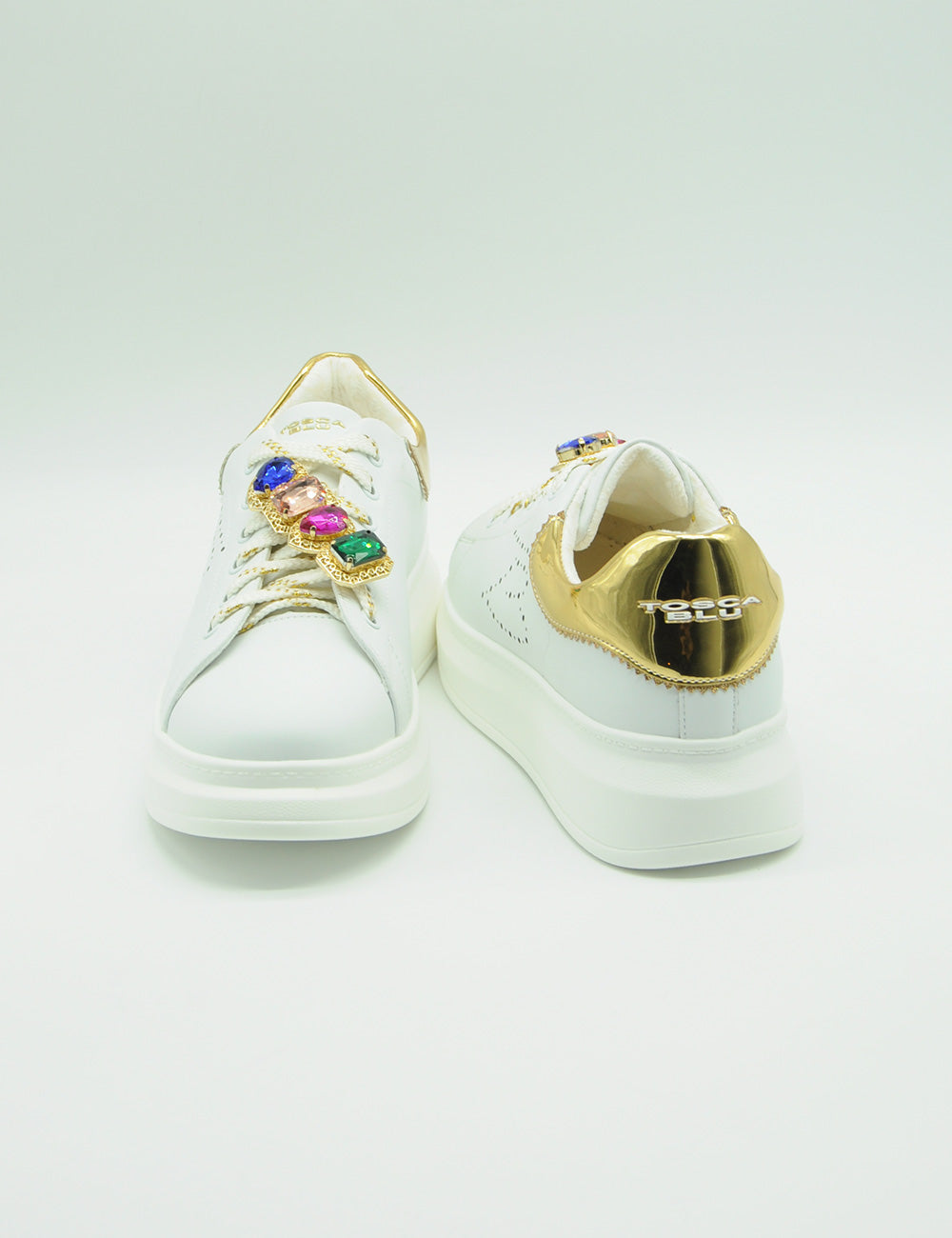 Tosca Blu Sneaker Glamour Oro