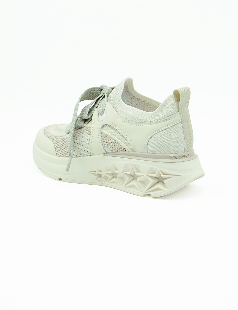 Sneaker Tosca Blu Runner Stella Beige off-white con suola in gomma