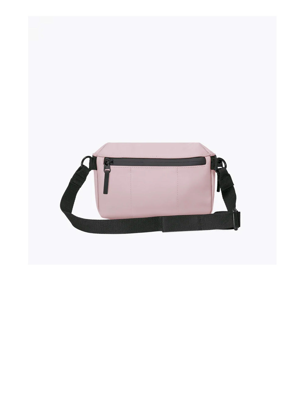 Borsa a tracolla rettangolare ucon acrobatics jona infinity rose rosa chiaro con zip nere e tracolla regolabile