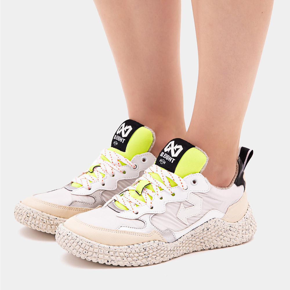 ID EIGHT Sneakers Hana White Crinkle