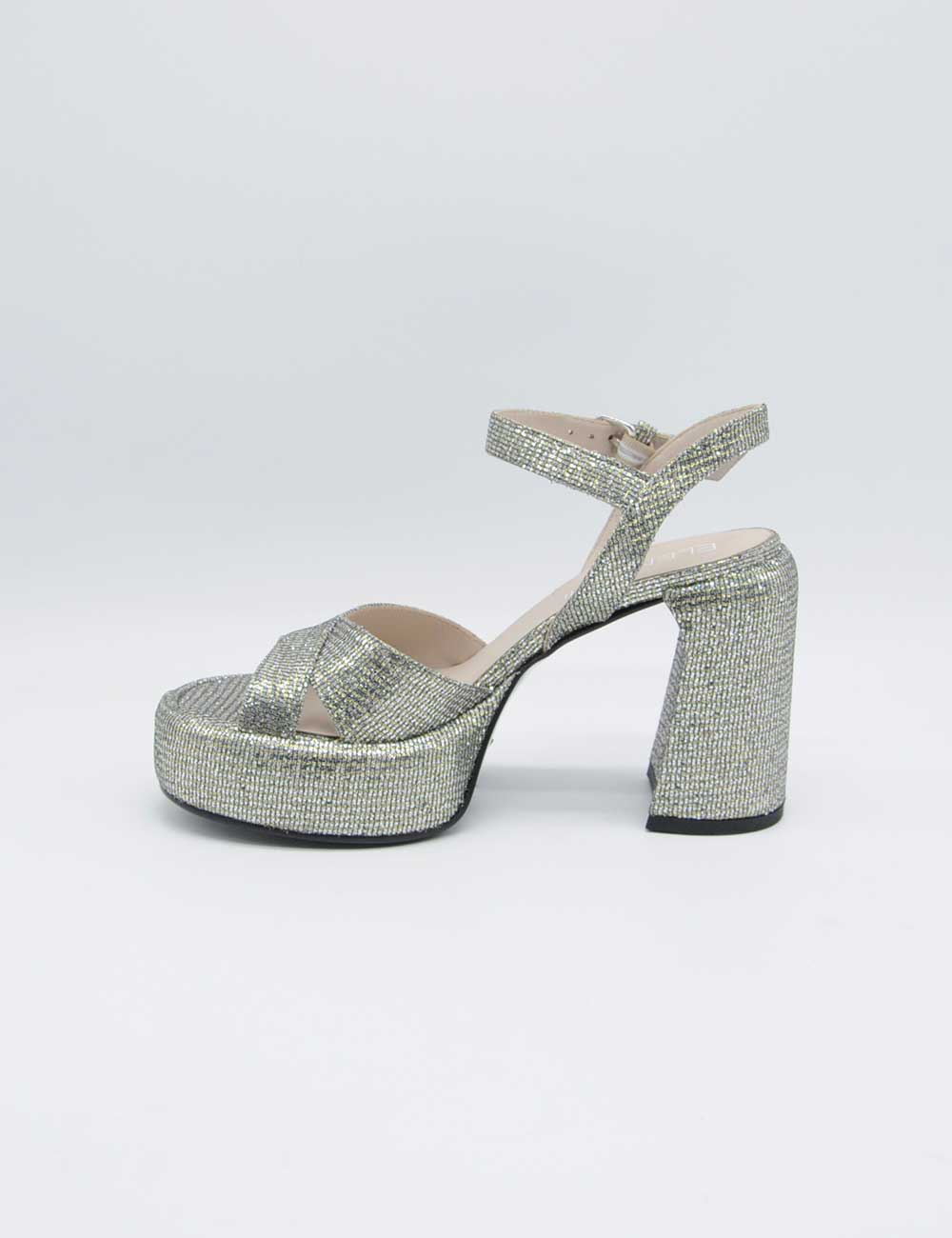 Elena Iachi Lexy Silver Sandal
