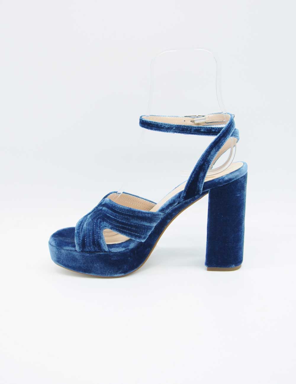 Sandale à plateforme bleue Marian