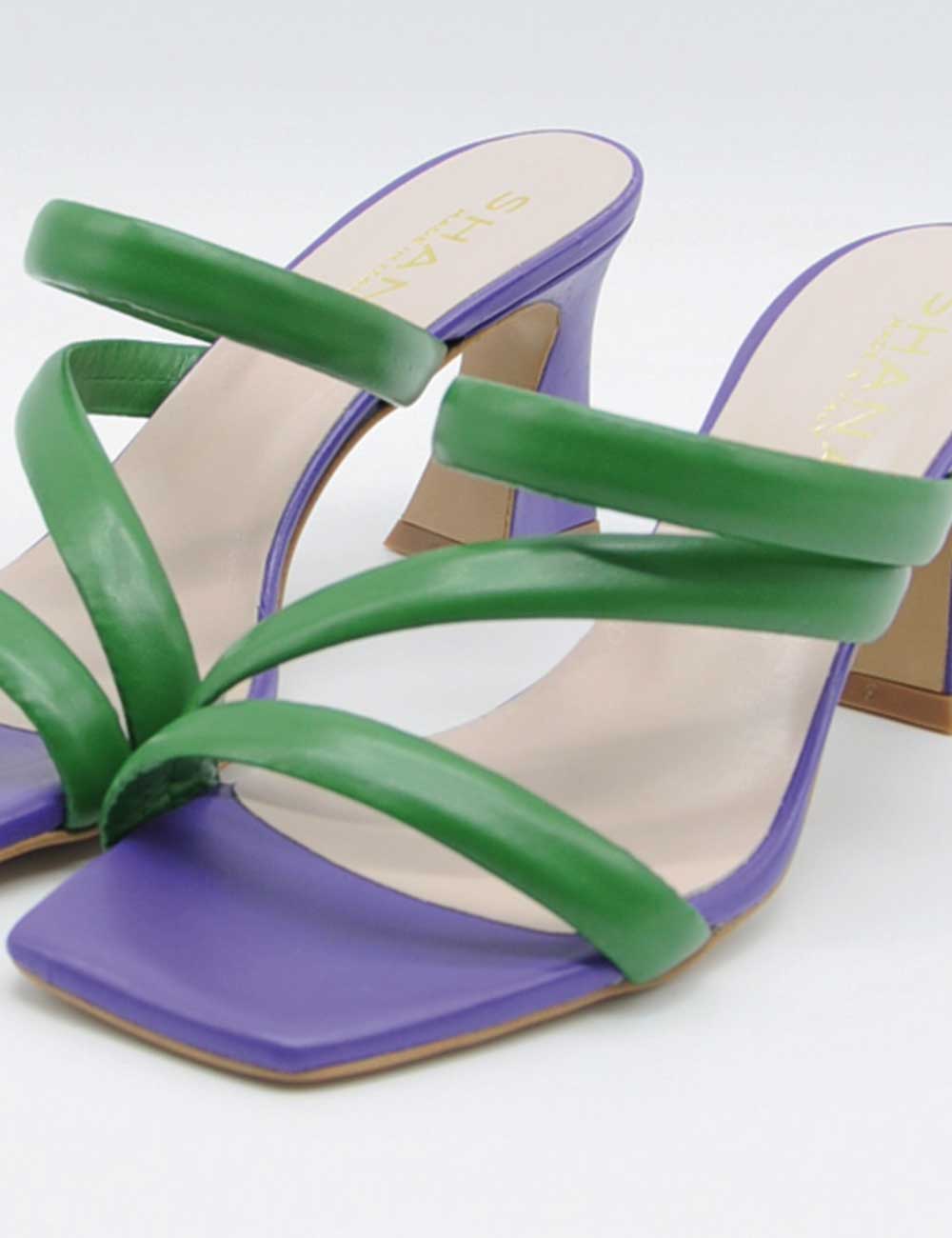 Shana Green and Purple Sandal